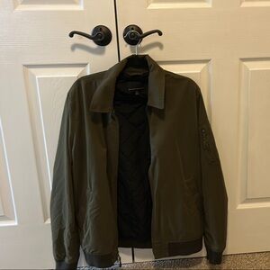 Banana Republic Green Bomber Jacket Casual Style